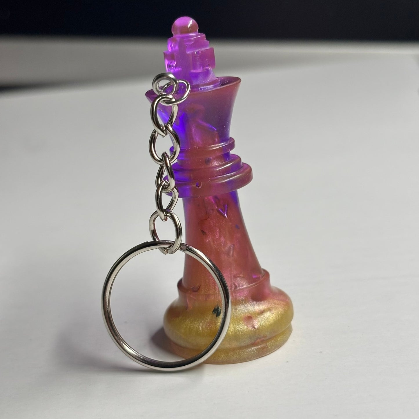 Vivid Purple King - Handmade Resin Keychain