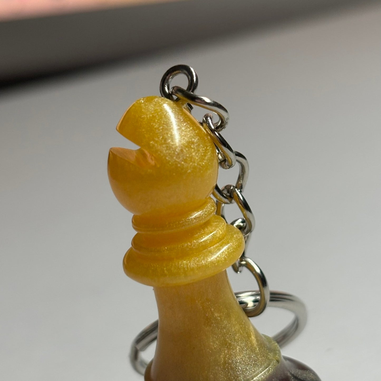 Yellow Coffee Bishop - Handmade Resin Keychain