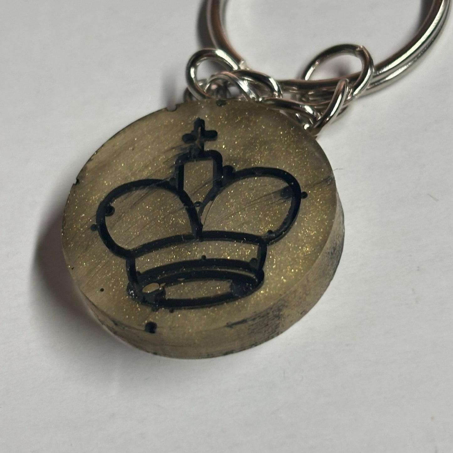 Yellow King - Handmade Resin Keychain