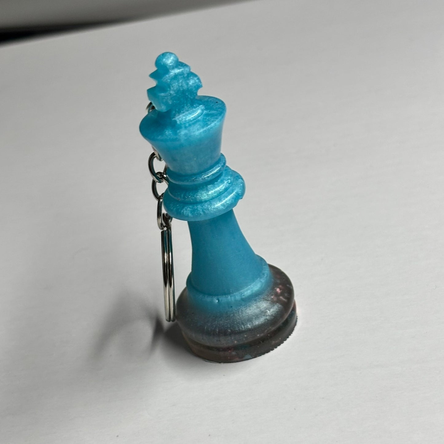 Solid Blue King - Handmade Resin Keychain