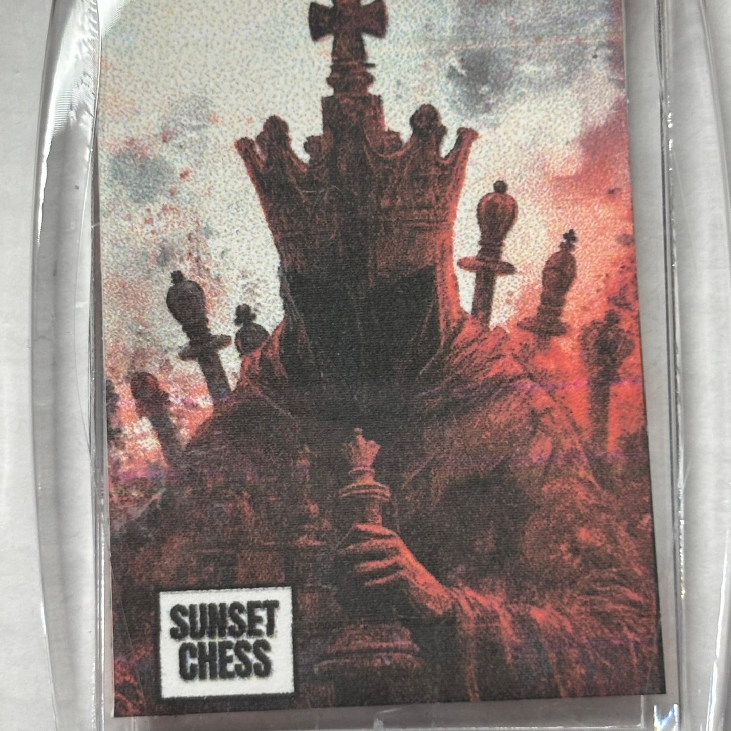 Kings Back - Chess  Photo Keychain