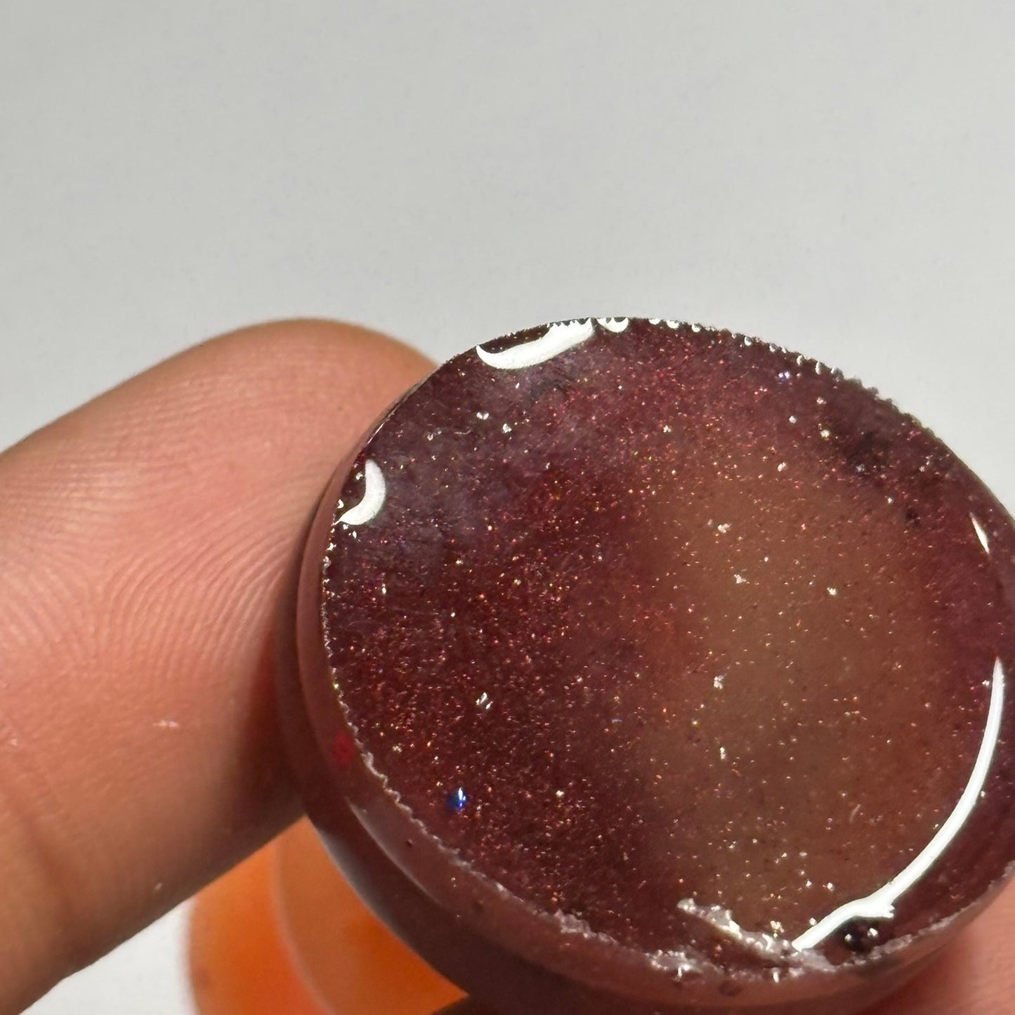 Orange/Brown King - Handmade Resin Keychain