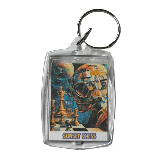 Puzzle Man - Chess  Photo Keychain