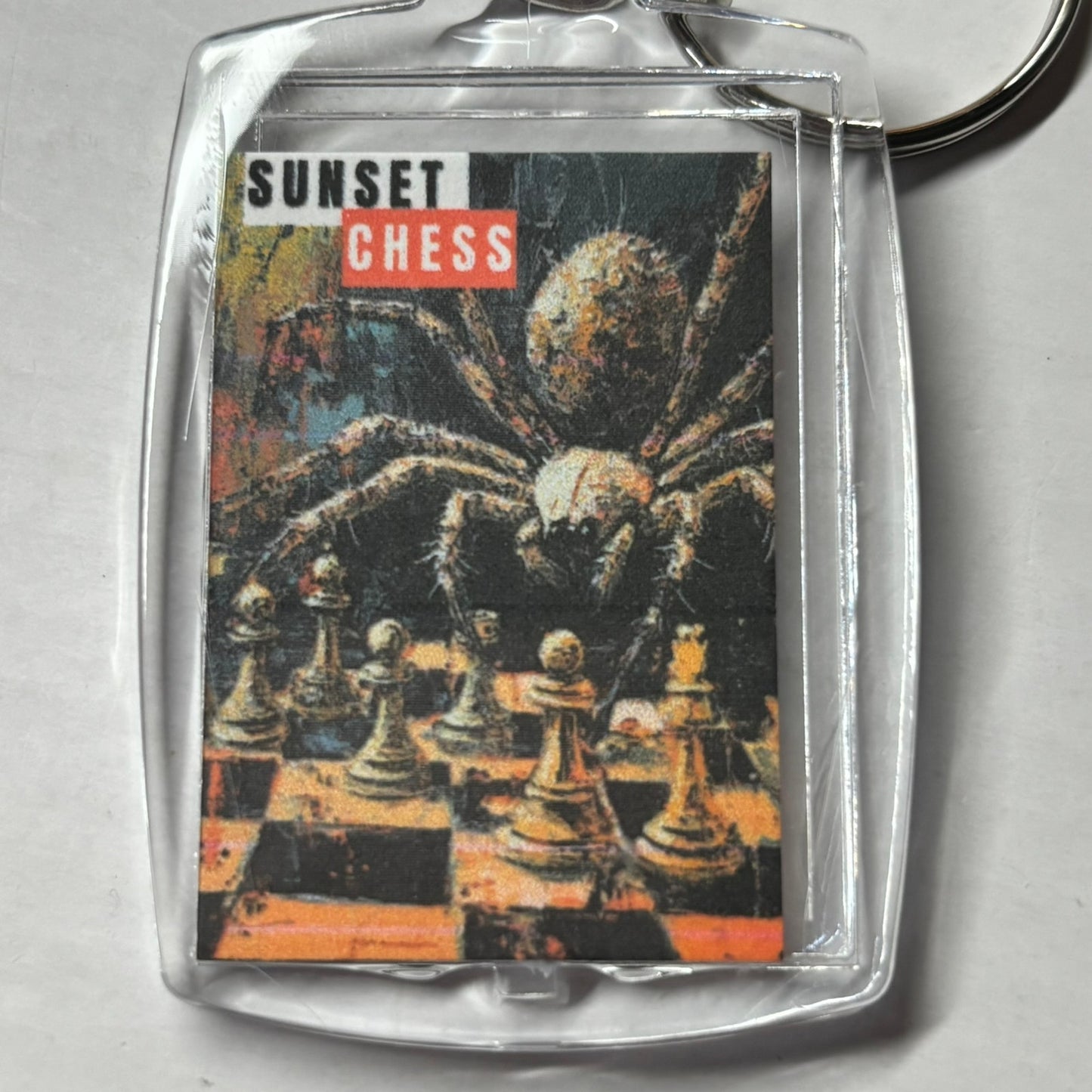 Crawling Spider - Chess  Photo Keychain