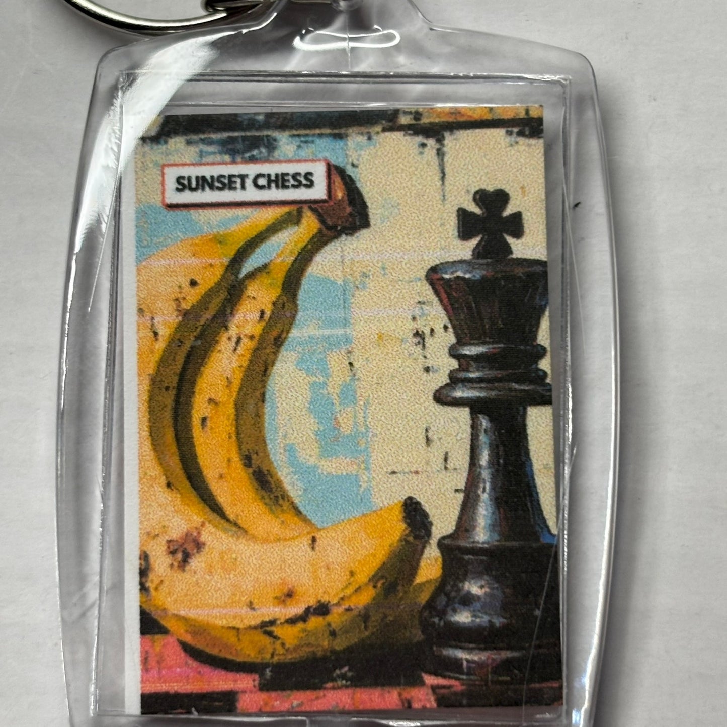 Banana - Chess  Photo Keychain