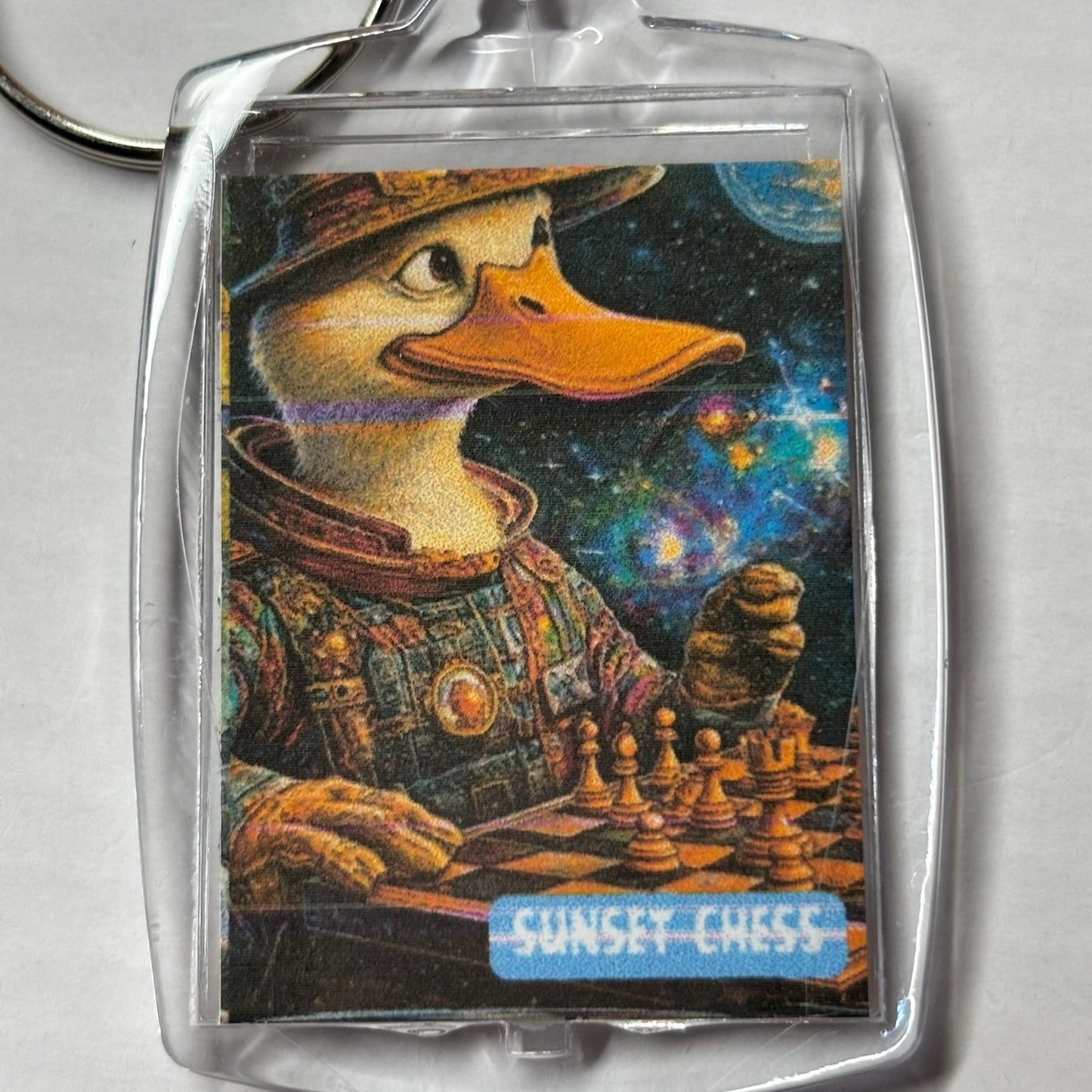 Duck Galaxy - Chess  Photo Keychain