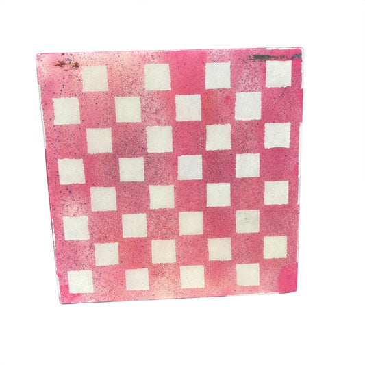 Pretty Pink - Resin Coated Chess Board