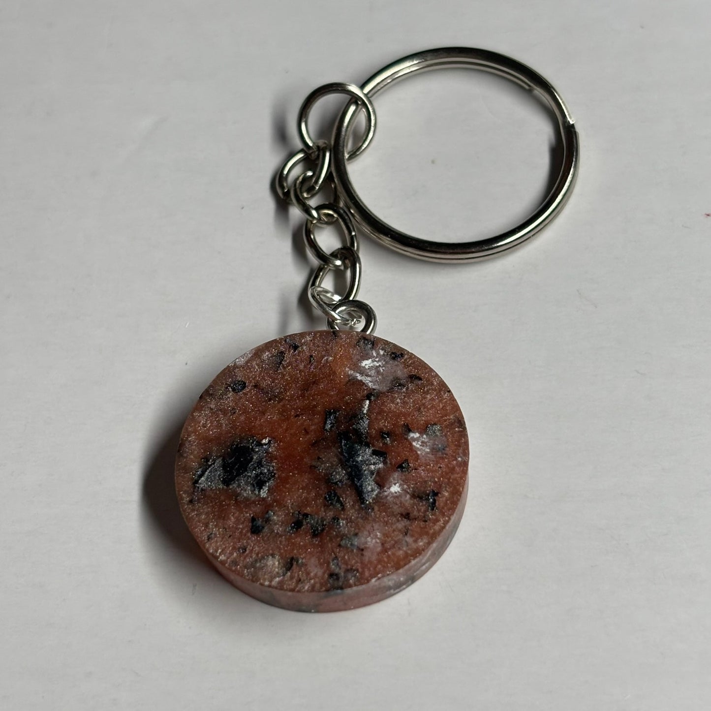 Royal Peach Queen - Handmade Resin Keychain