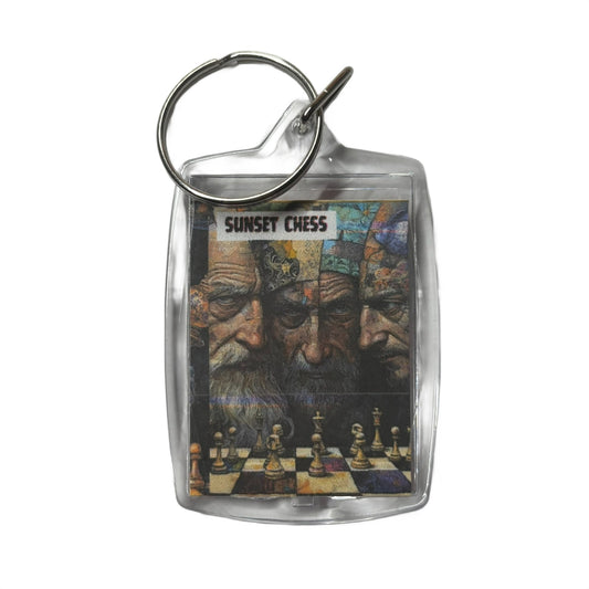 Three Faces - Chess  Photo Keychain