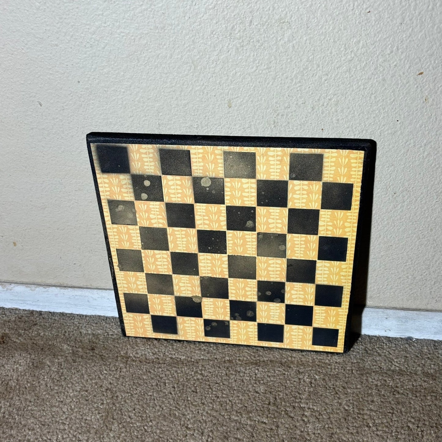 Golden Black & Yellow - Scrapbook Chess Board