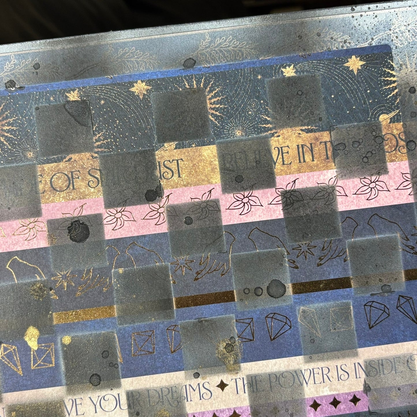 Fading Collage - Scrapbook Chess Board