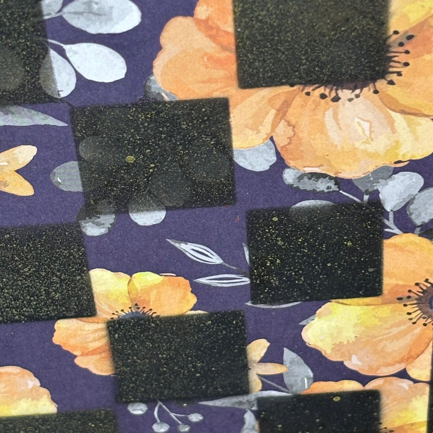 Yellow Flowers - Scrapbook Chess Board