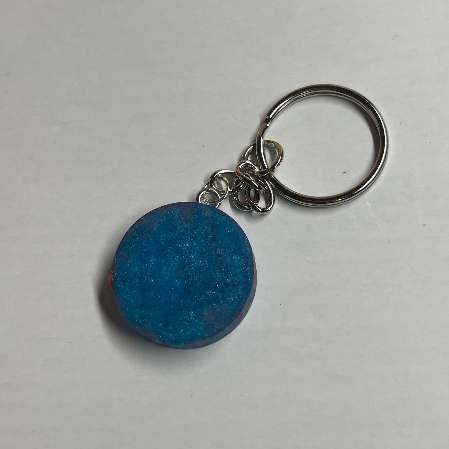 Blue Red Knight - Handmade Resin Keychain