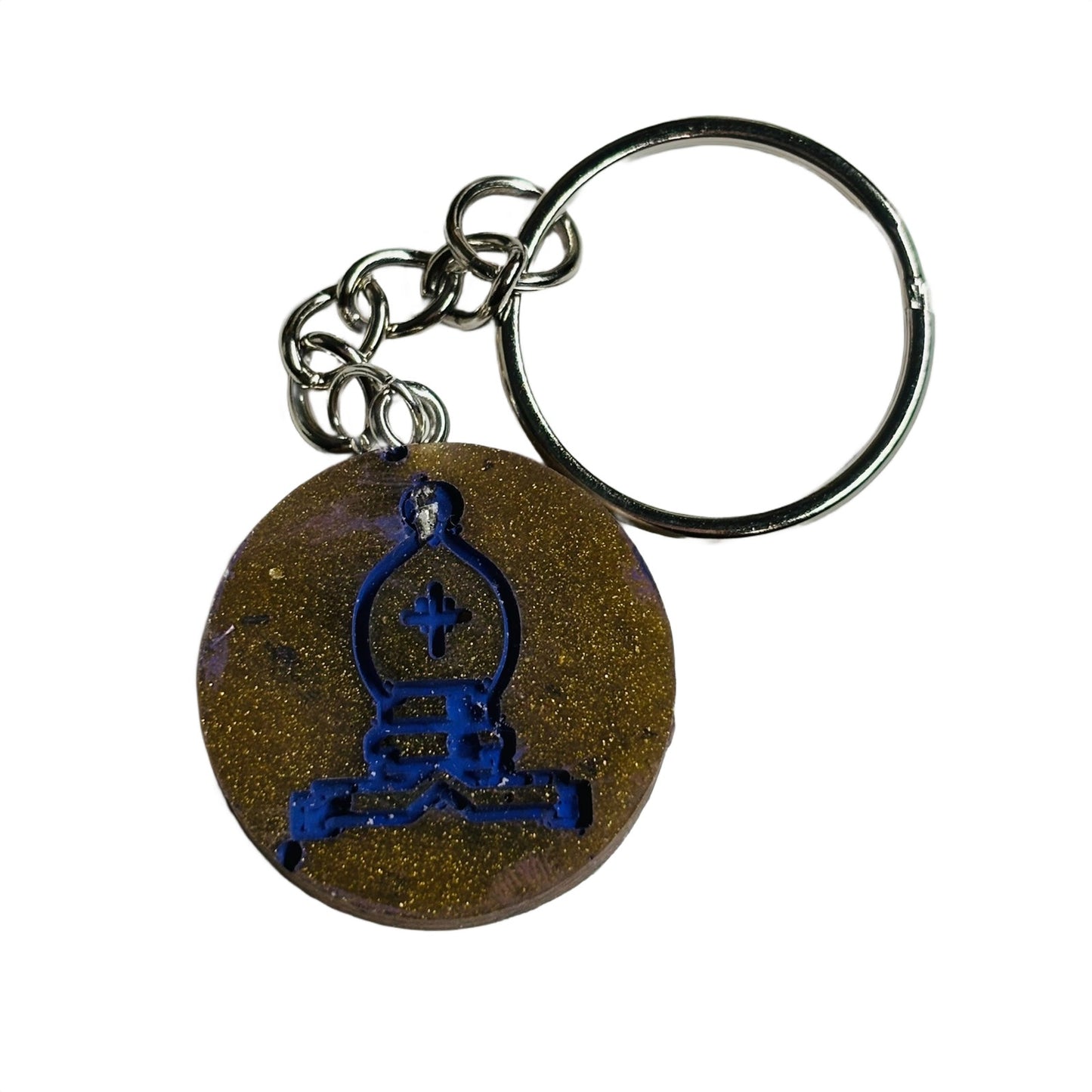Royal Brown Bishop - Handmade Resin Keychain