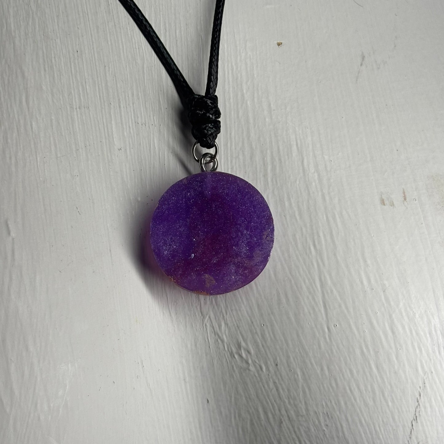 Purple Bishop - Handmade Resin Chess Necklace