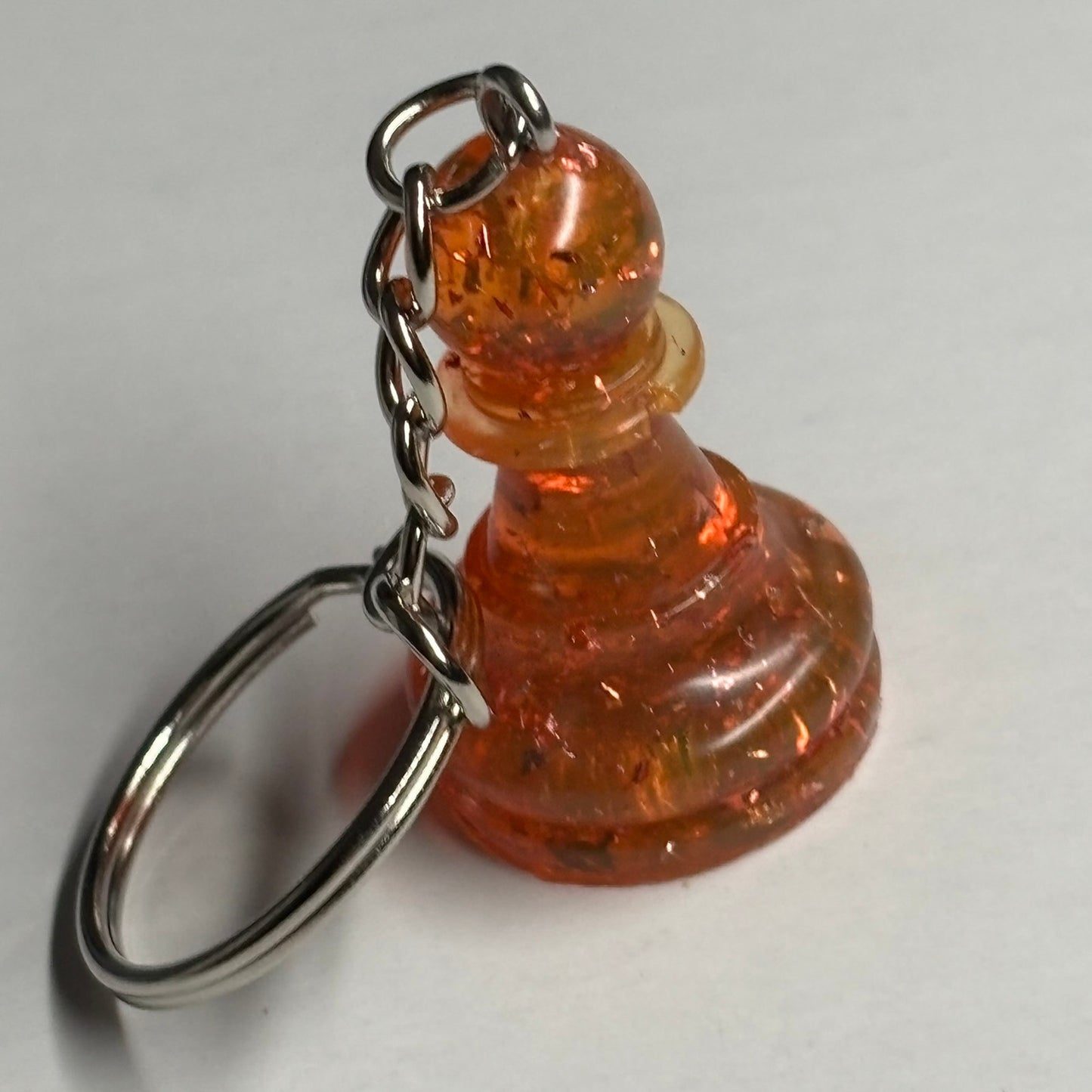 Orange Royal Pawn - Handmade Resin Keychain
