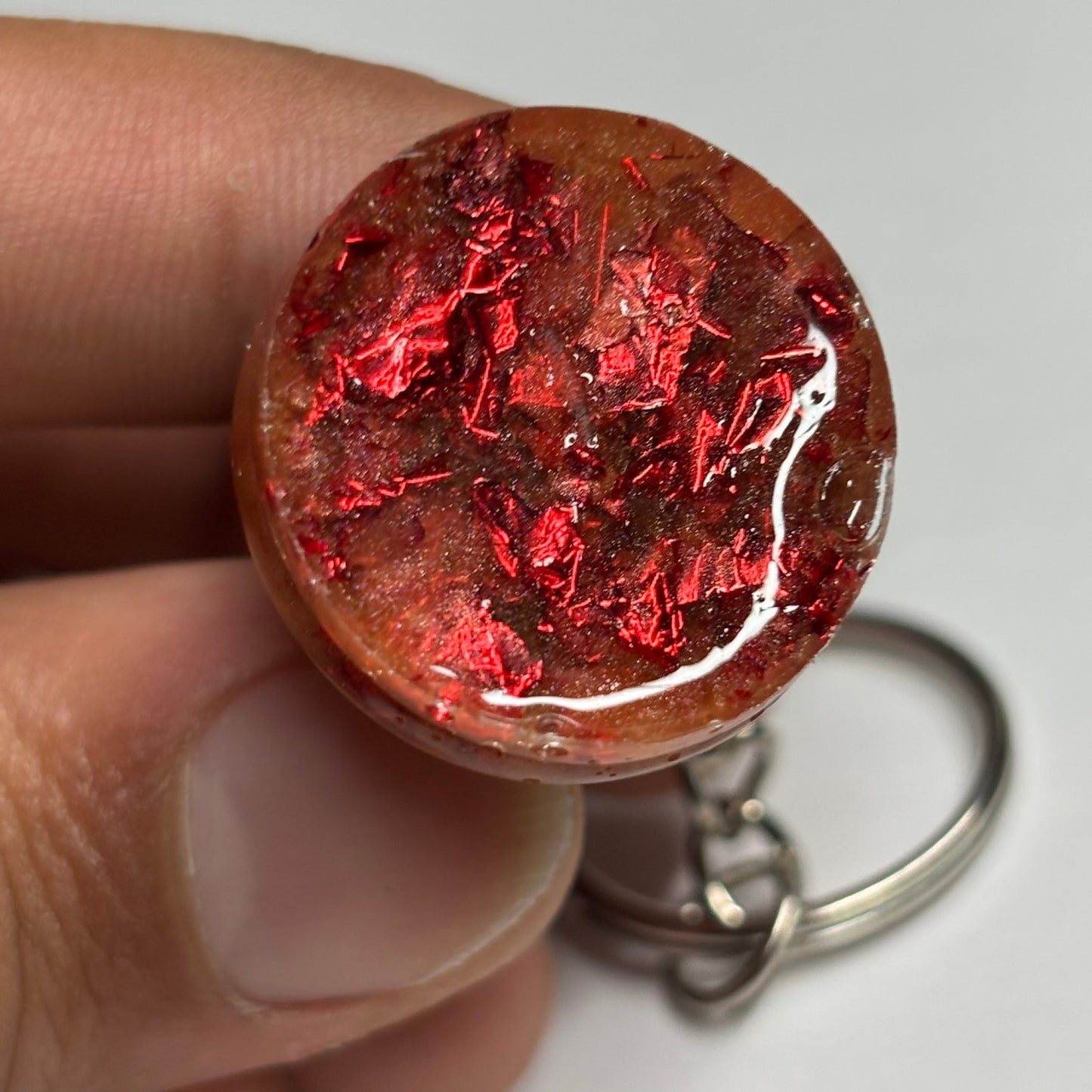 Royal Lava Rook - Handmade Resin Keychain