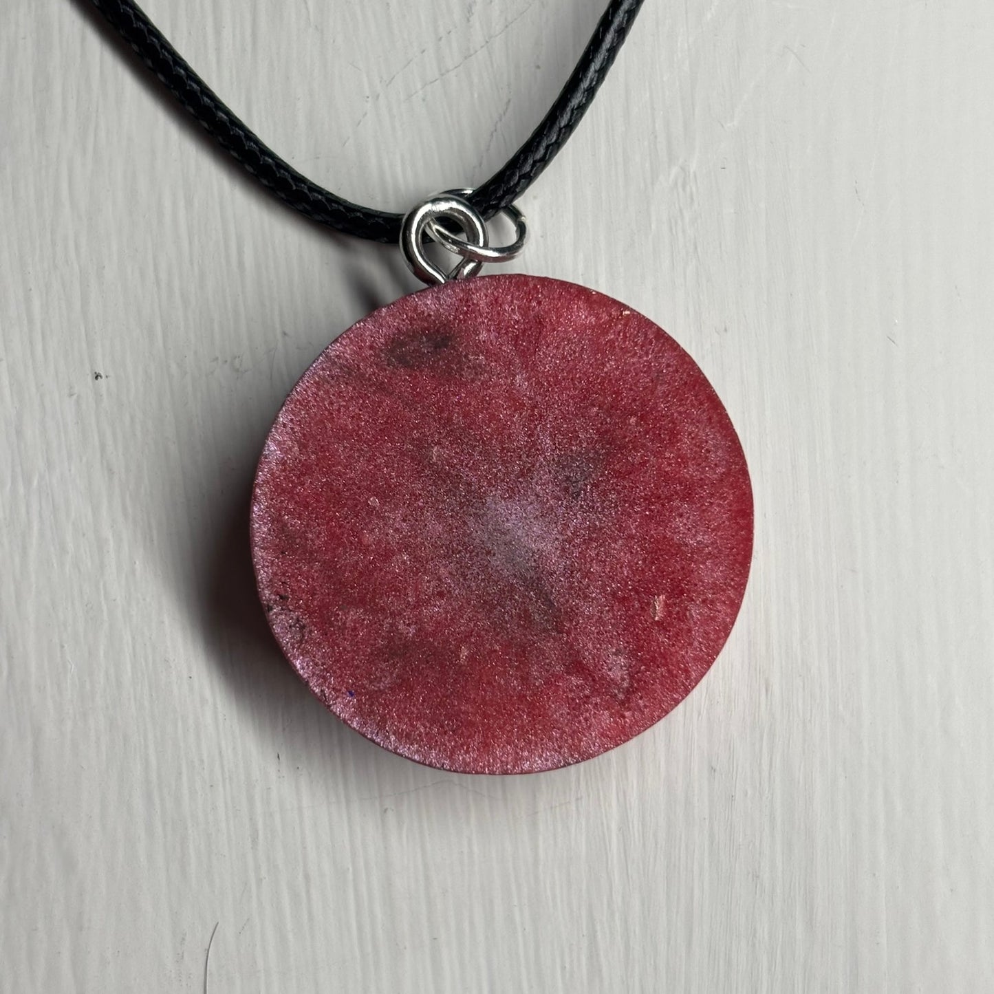 Solid Pink Pawn - Handmade Resin Chess Necklace