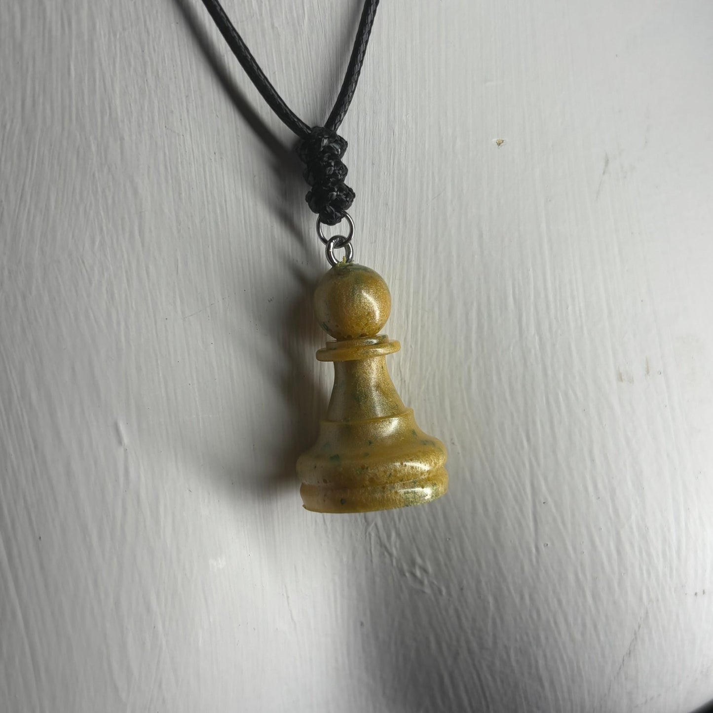 Supreme Yellow Pawn - Handmade Resin Chess Necklace