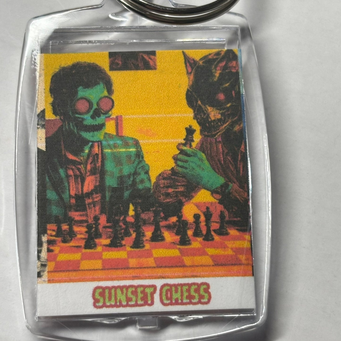 Vintage Monsters - Chess  Photo Keychain