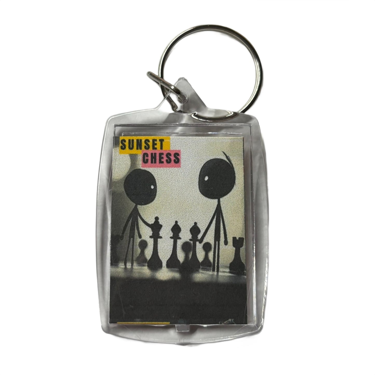 Stick Friends - Chess  Photo Keychain