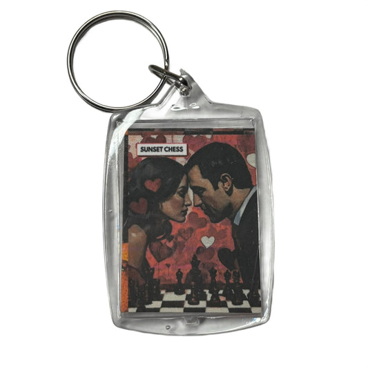 Love Bonding - Chess  Photo Keychain