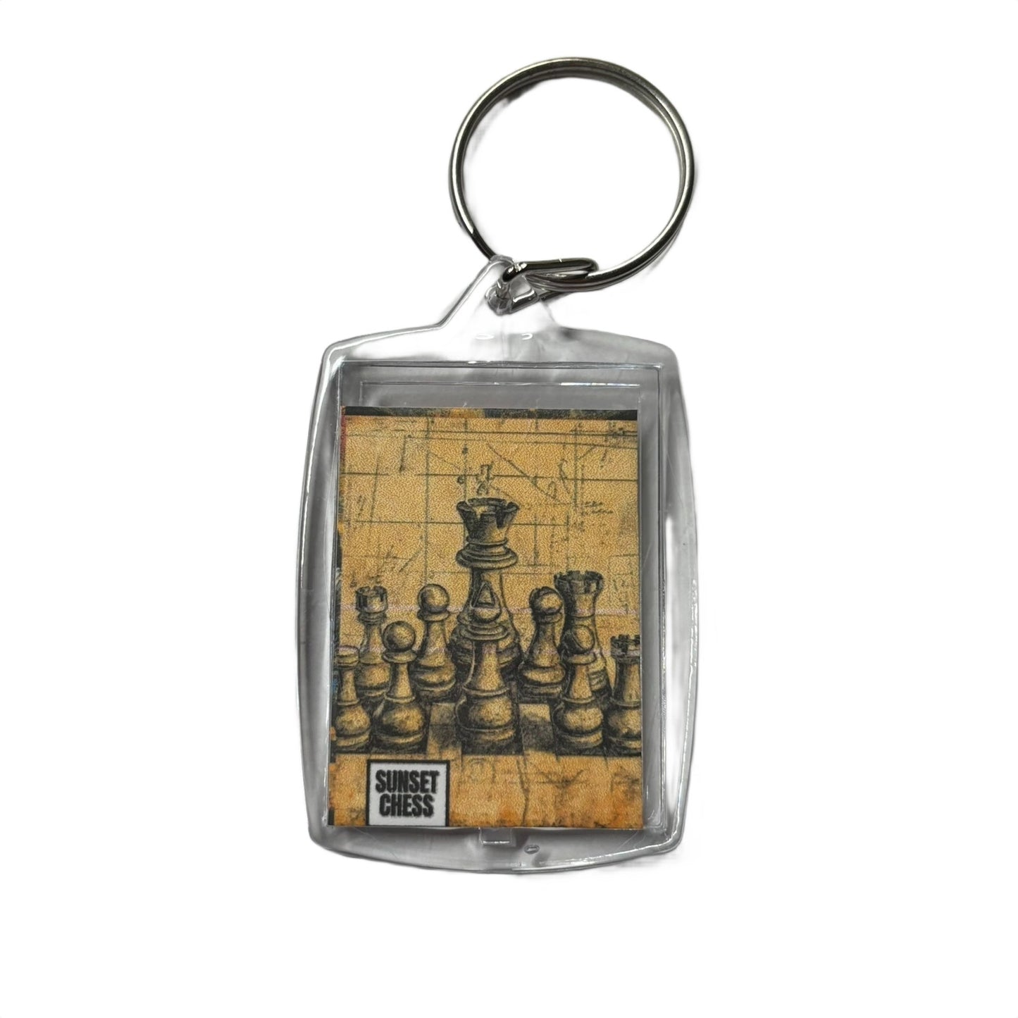 Vintage - Chess  Photo Keychain