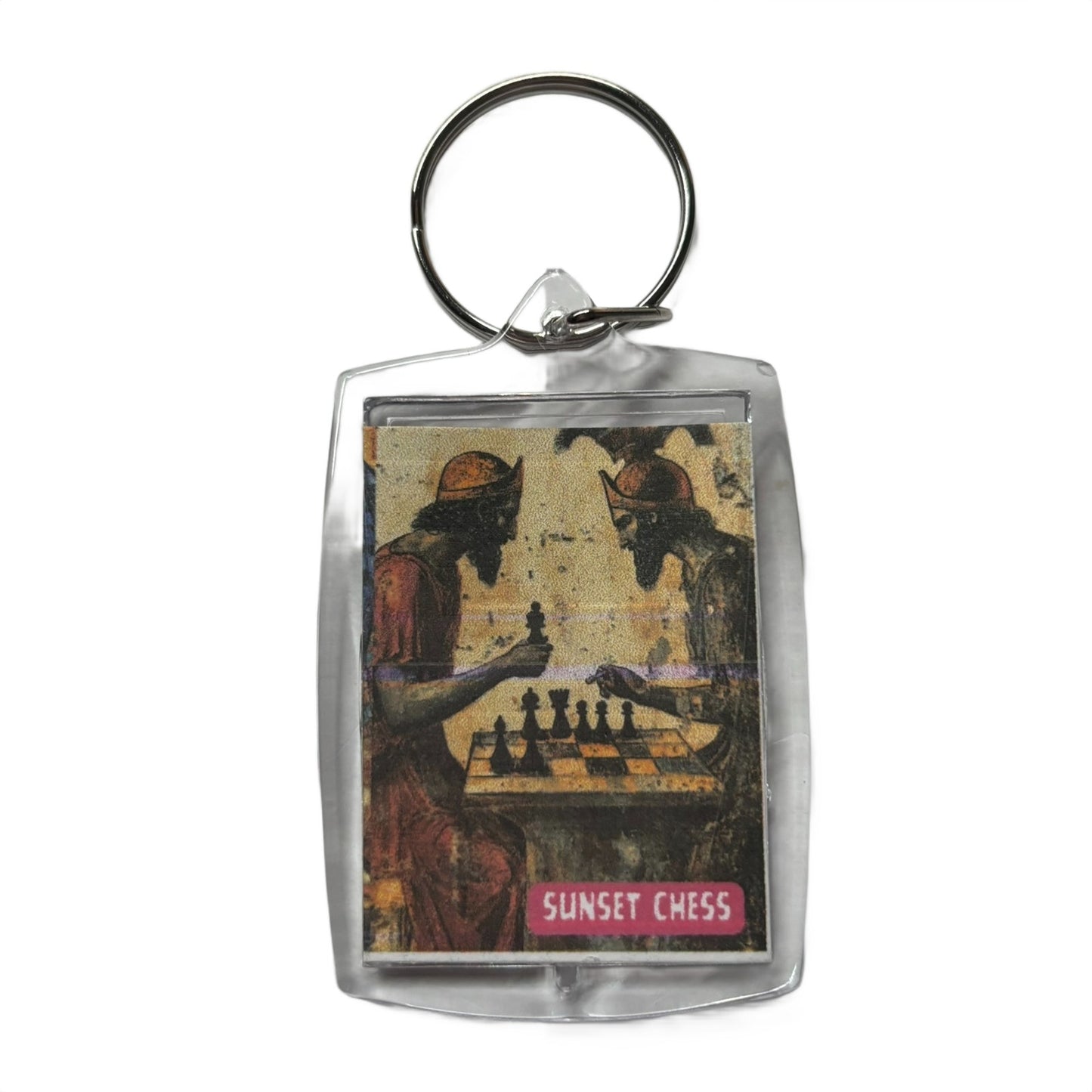 Historic Match - Chess  Photo Keychain