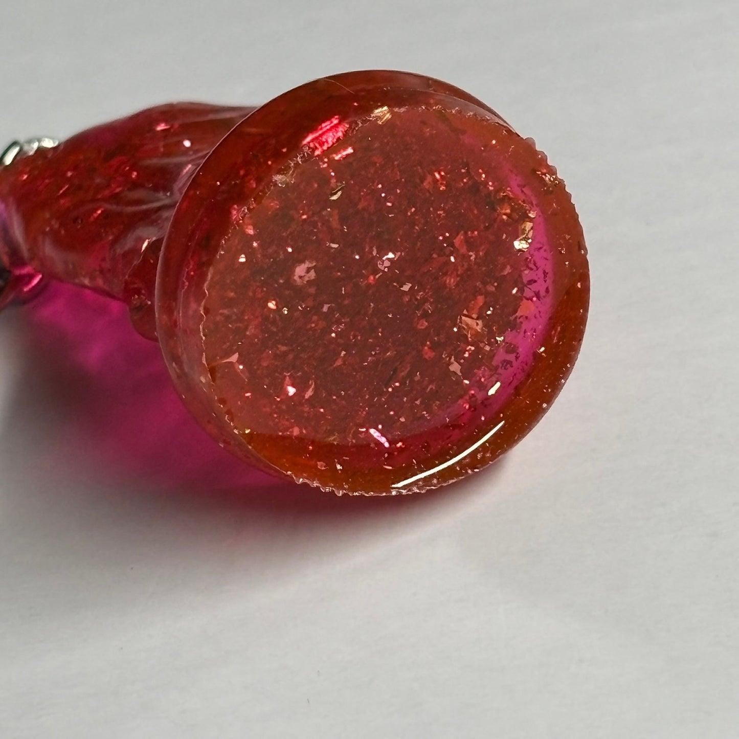 Red Crystal Knight - Handmade Resin Keychain