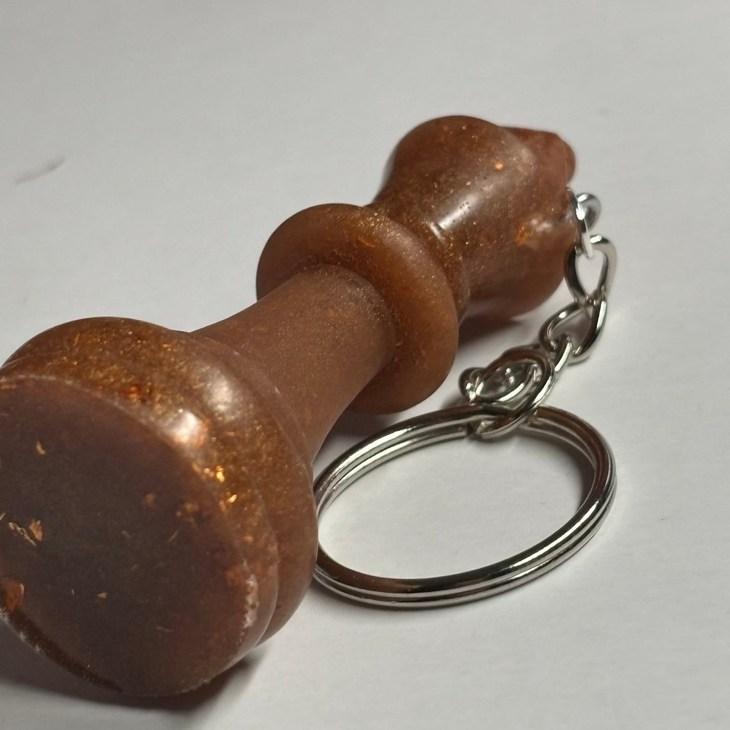 Brown Royal King - Handmade Resin Keychain