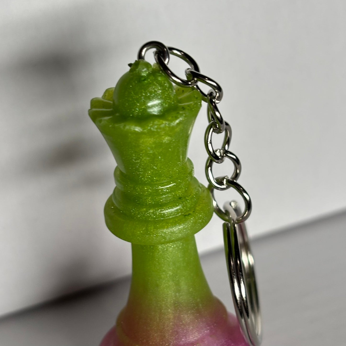 Pink Bottoms Handmade Resin Keychain - One of a Kind Design