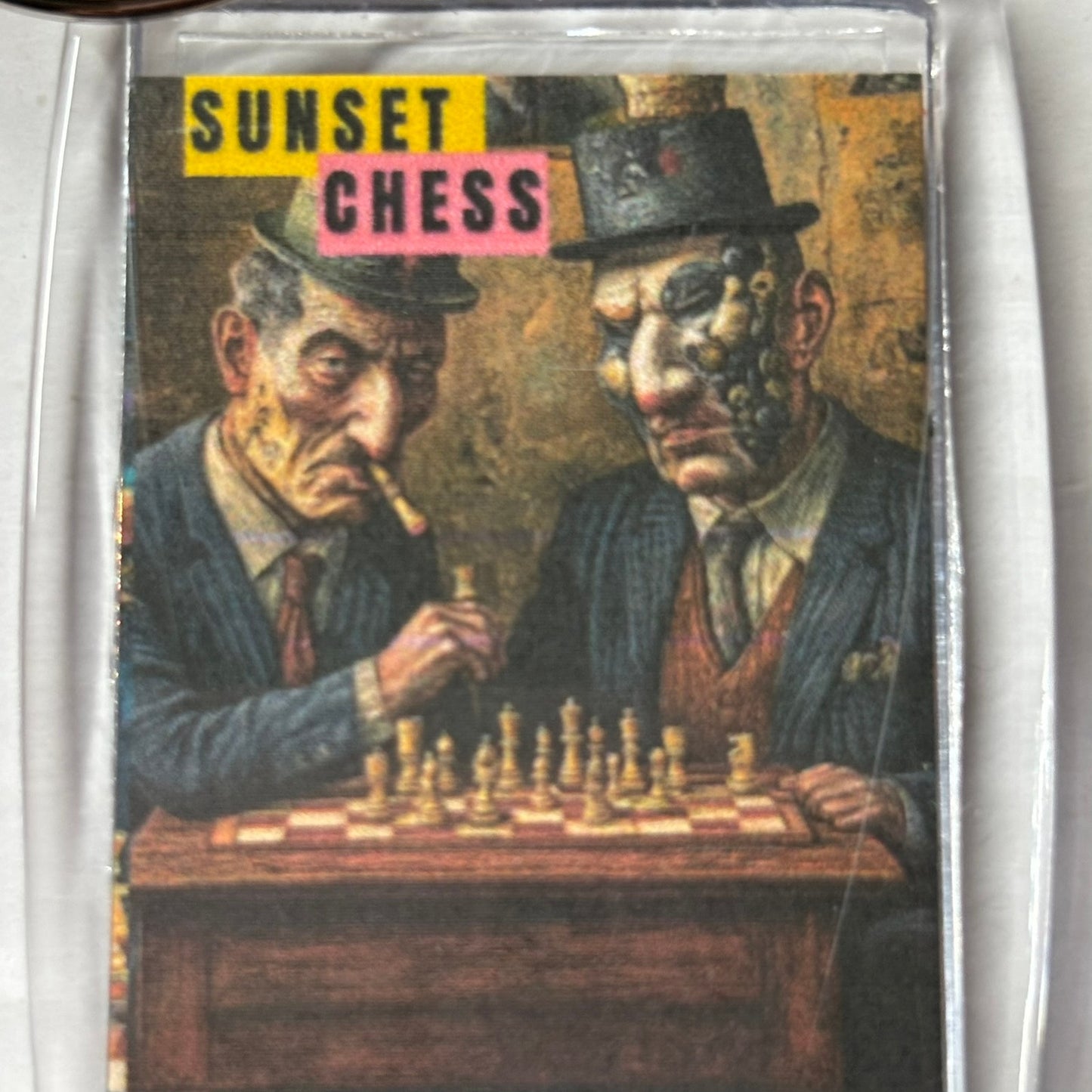 Political Game - Chess  Photo Keychain