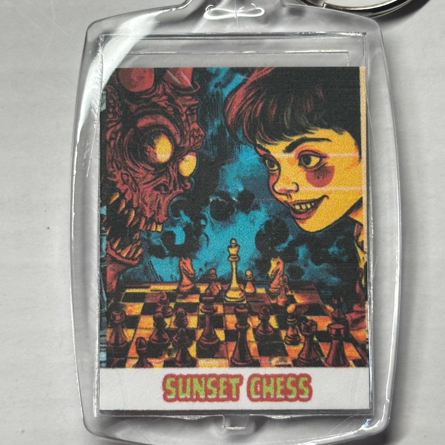 No Fear - Chess  Photo Keychain