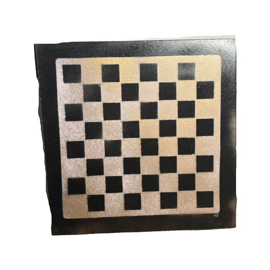 Simple Brown - Painted Chess Board