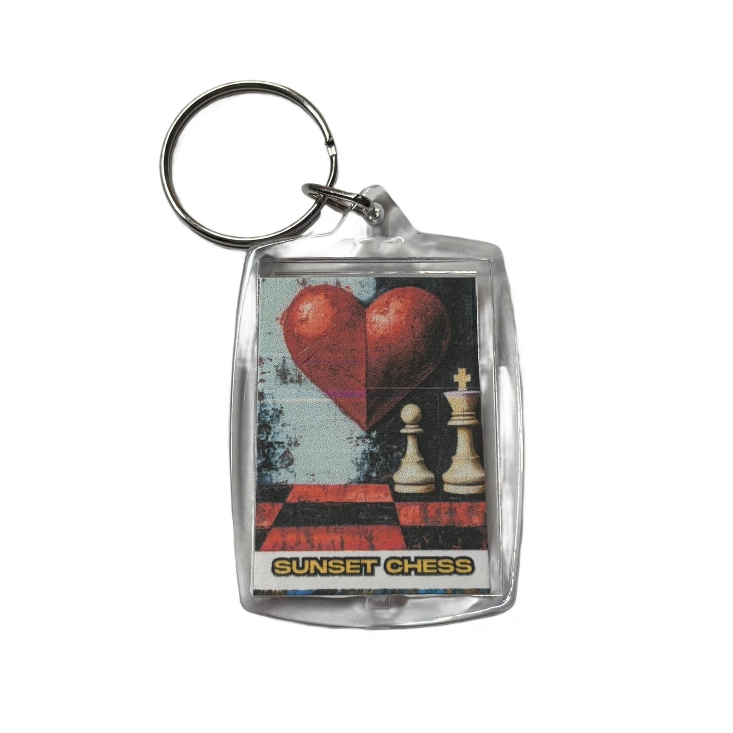 Game Of Love - Chess  Photo Keychain