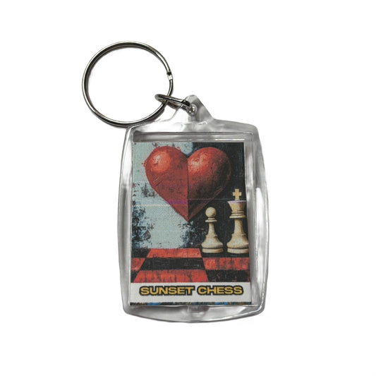 Game Of Love - Chess  Photo Keychain