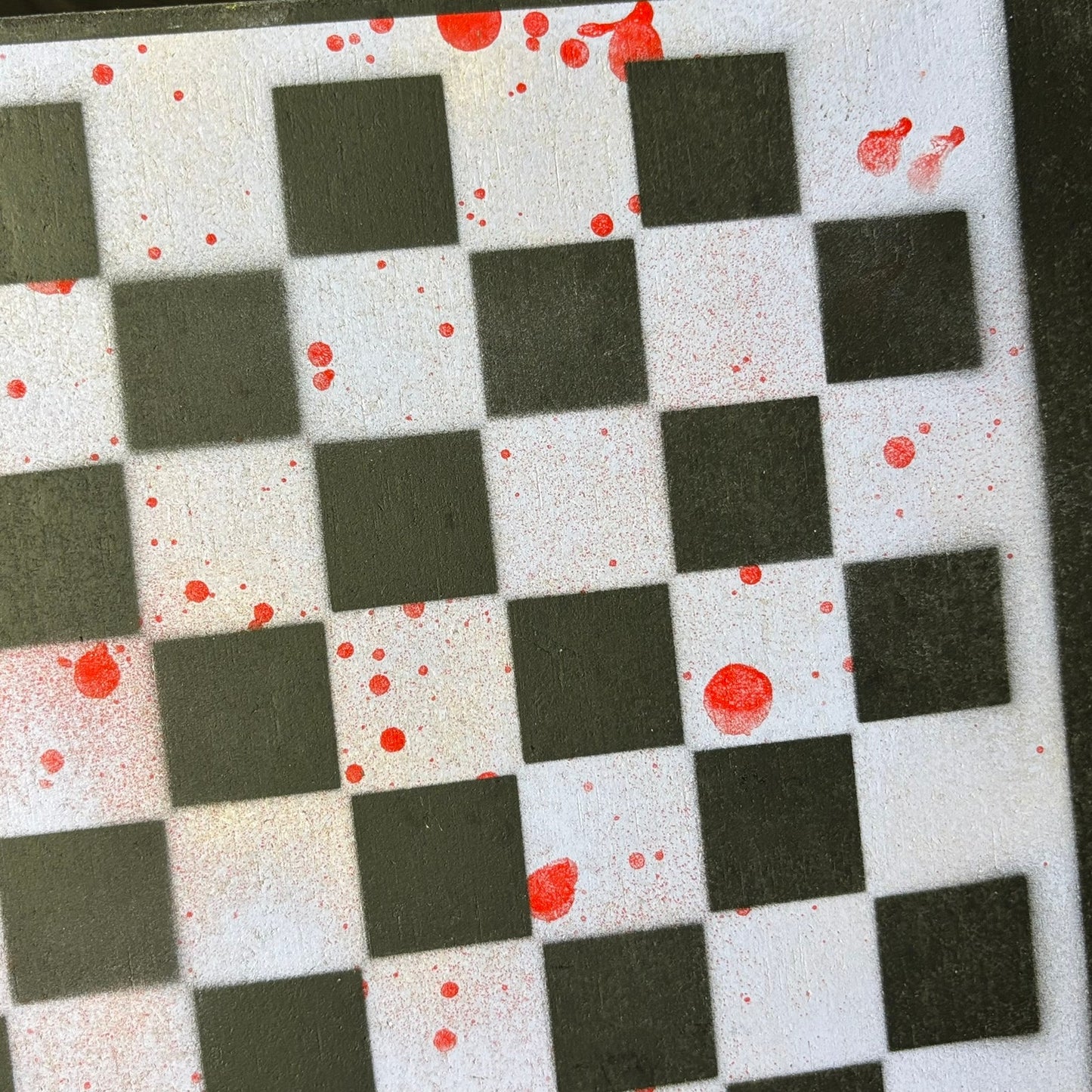 Light Purple Splatter - Painted Chess Board
