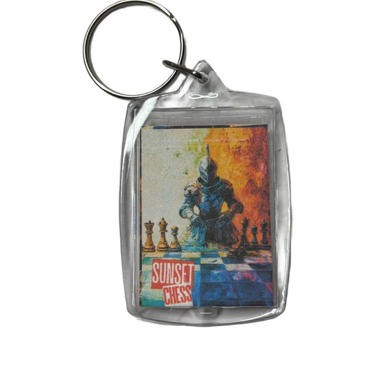 Color Splash - Chess  Photo Keychain