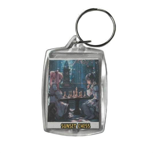 Anime Pals - Chess  Photo Keychain
