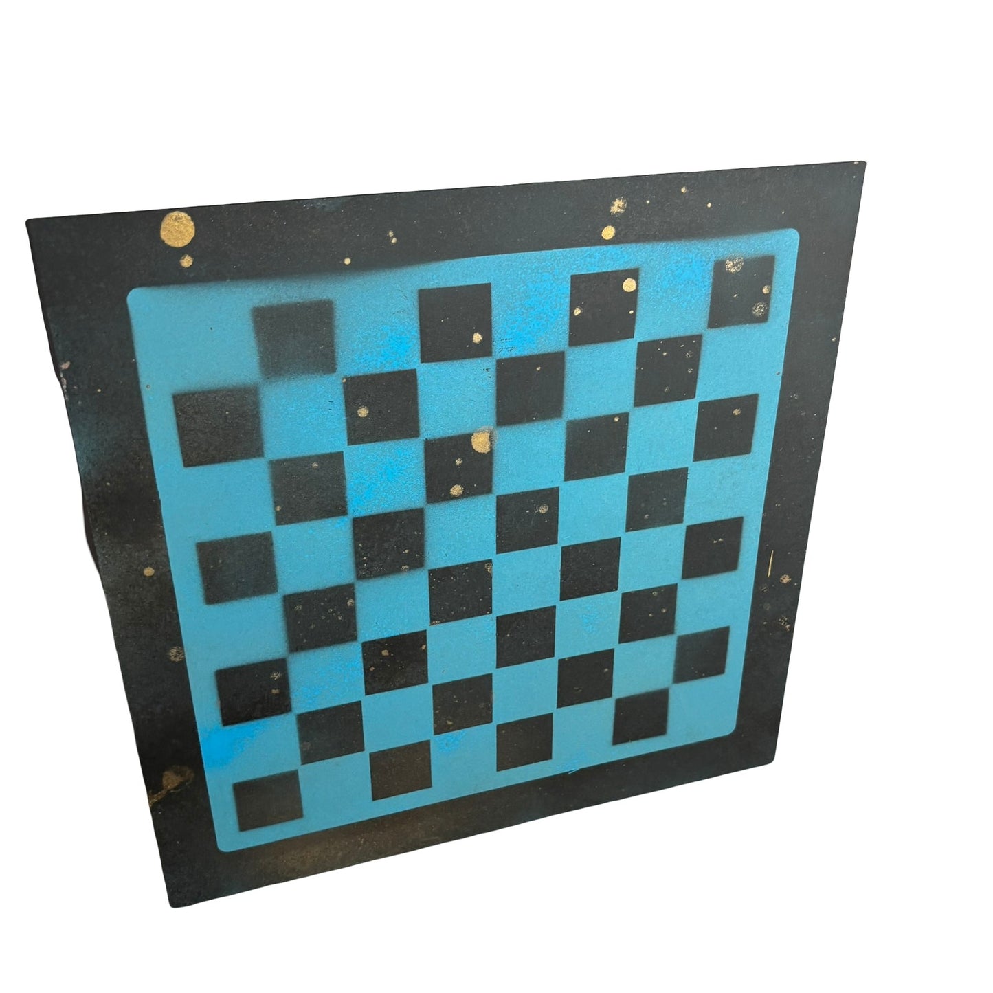 Chinese Golden Blue - Painted Chess Board