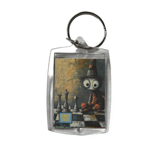 Cartoon Creature - Chess  Photo Keychain