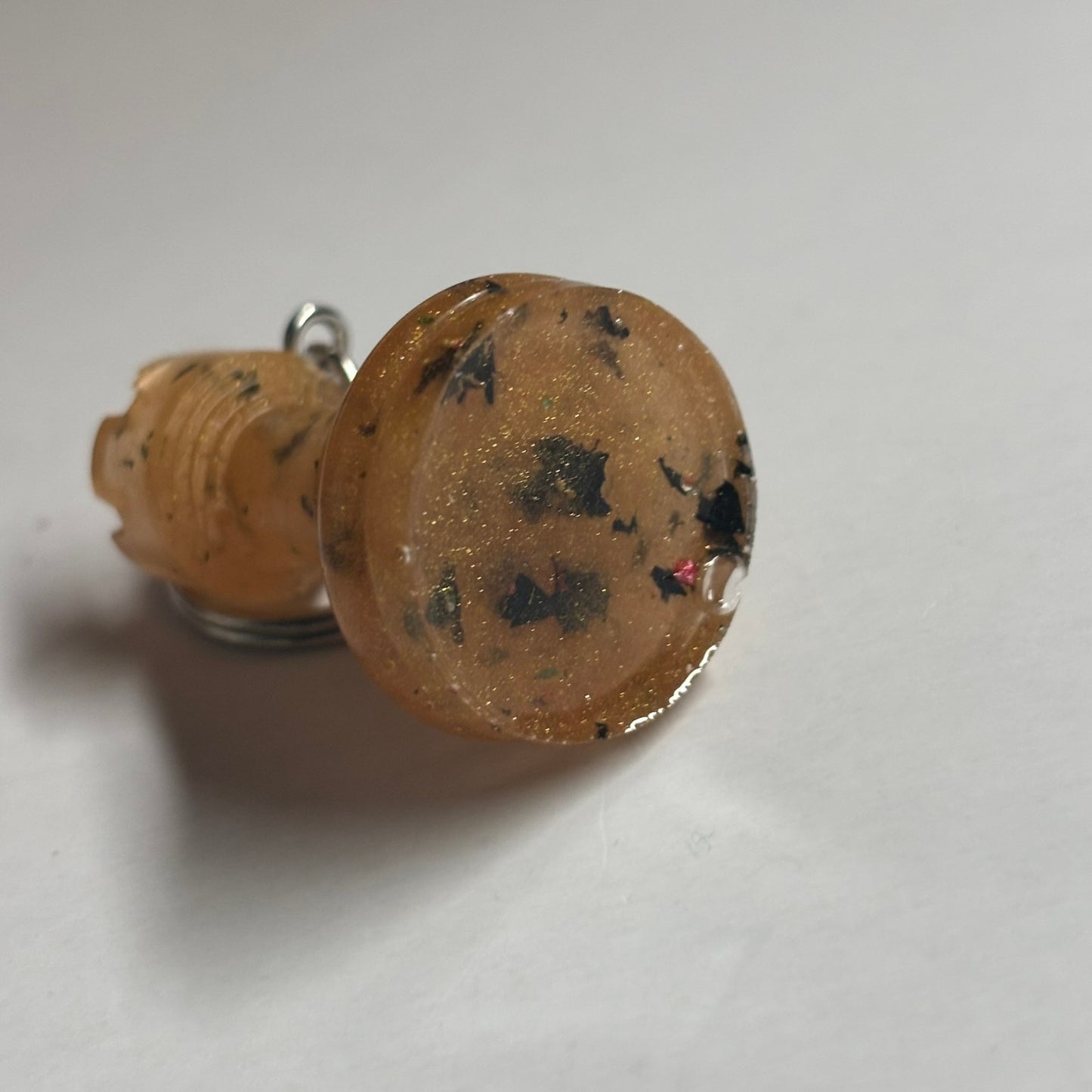 Yellow Spotted Rook - Handmade Resin Keychain