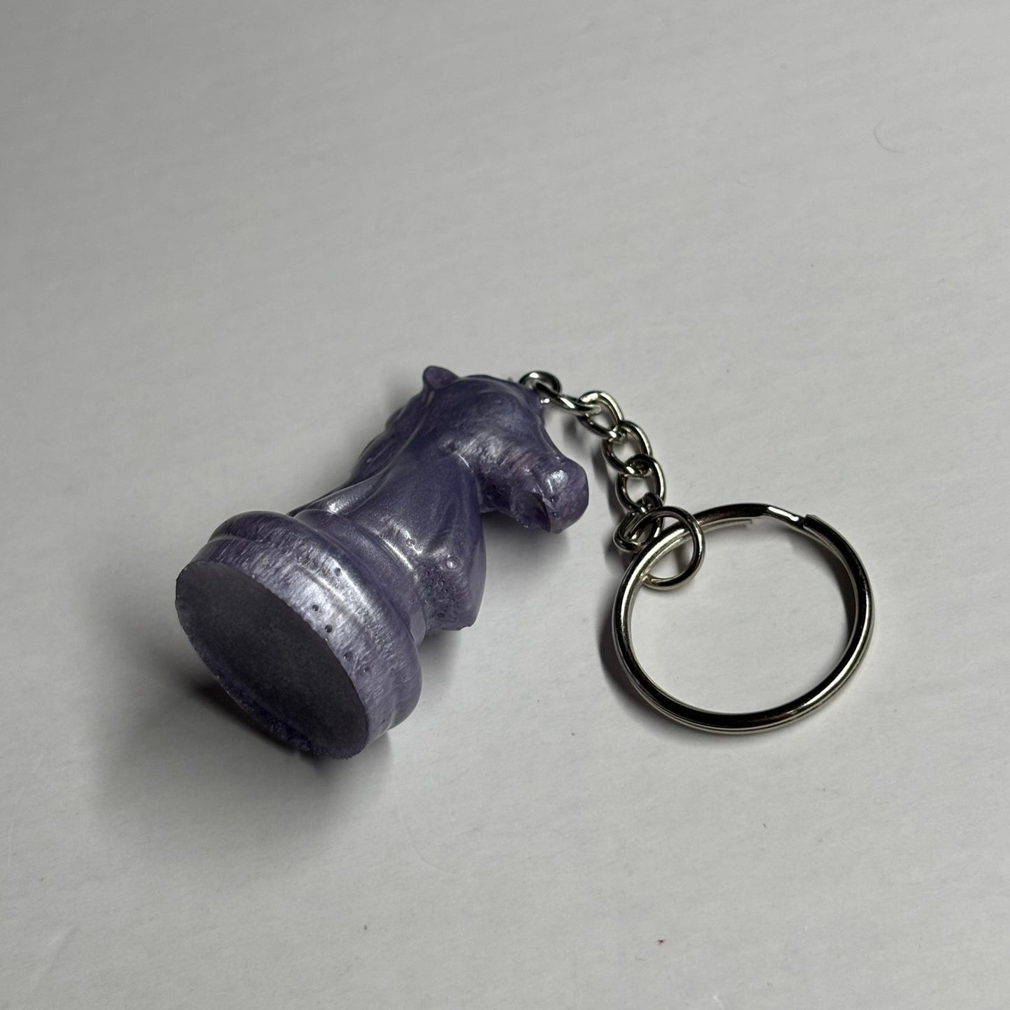 Midnight Purple Knight - Handmade Resin Keychain