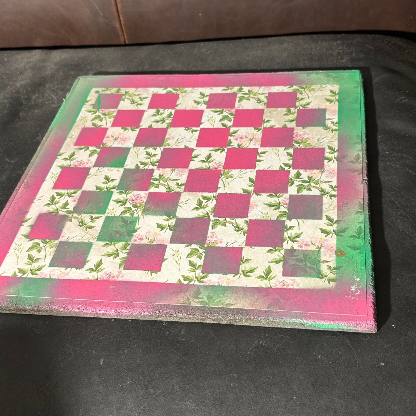 Gummy Pink - Scrapbook Chess Board