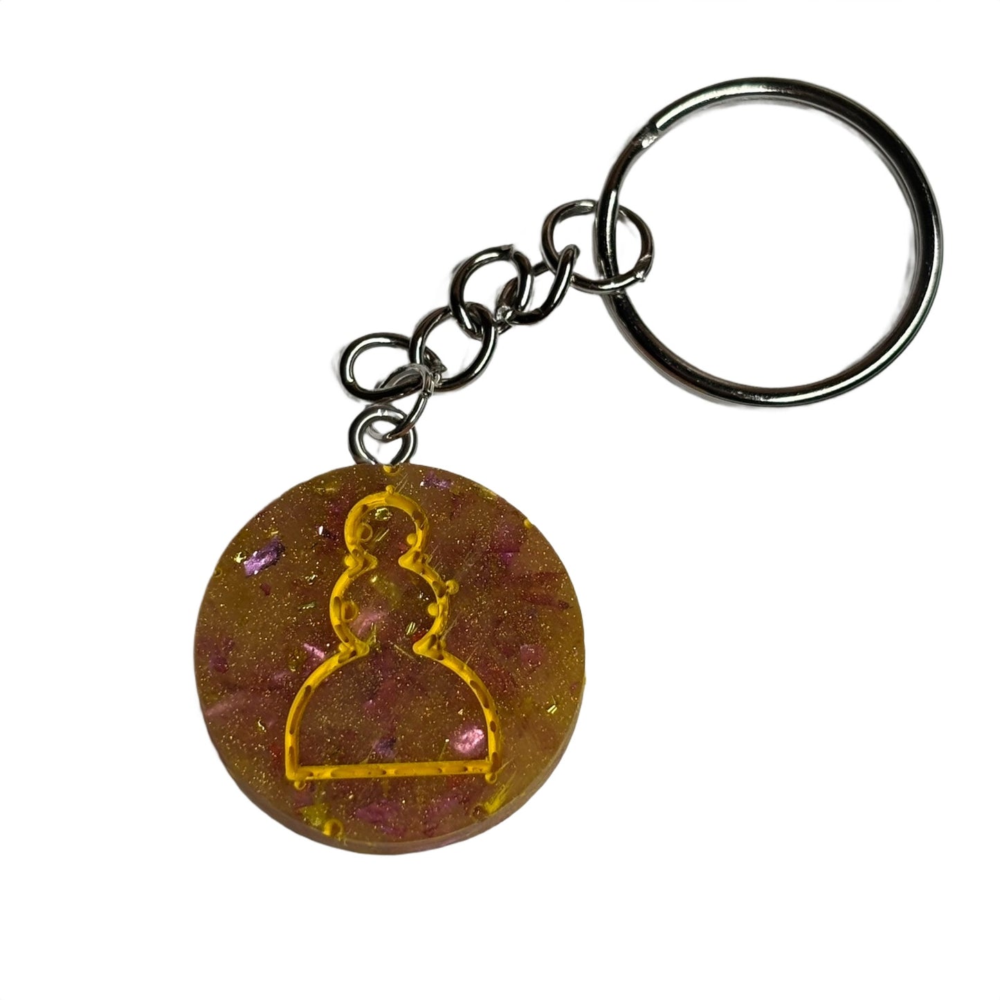 Pawns Yellow Royal - Handmade Resin Keychain