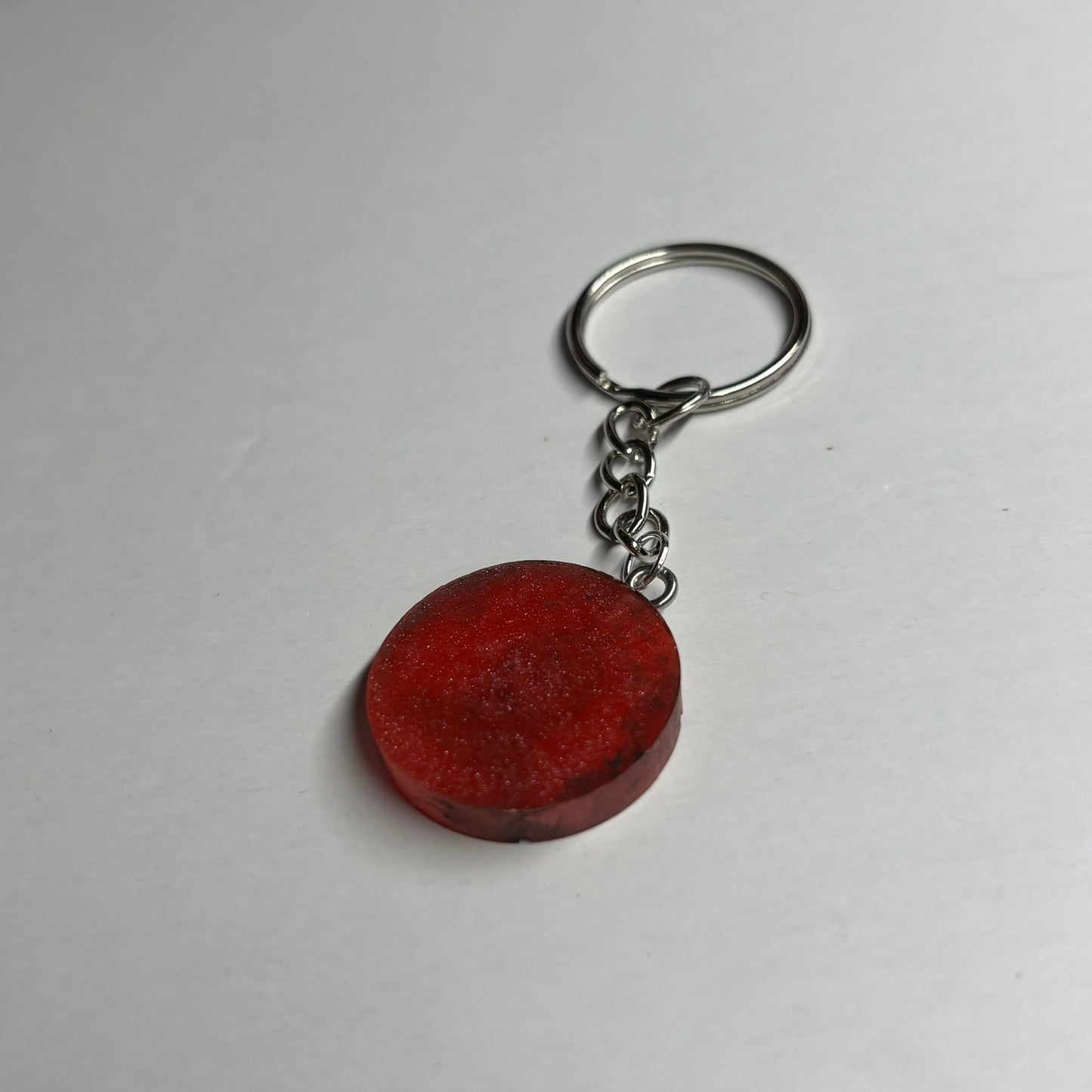 Solid Red Bishop - Handmade Resin Keychain