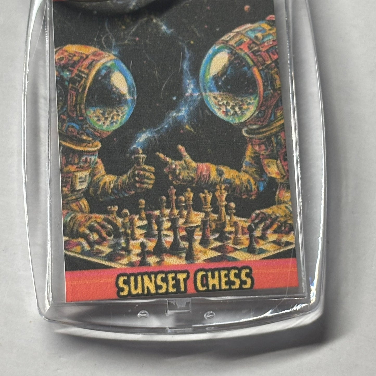 Space Bros - Chess  Photo Keychain