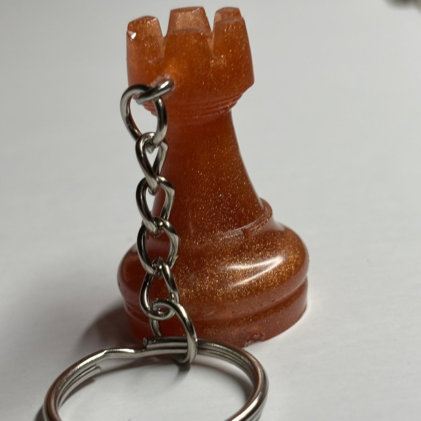 The Orange Rook - Handmade Resin Keychain