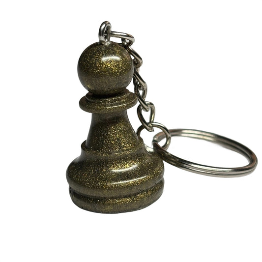 Royal Green Pawn - Handmade Resin Keychain