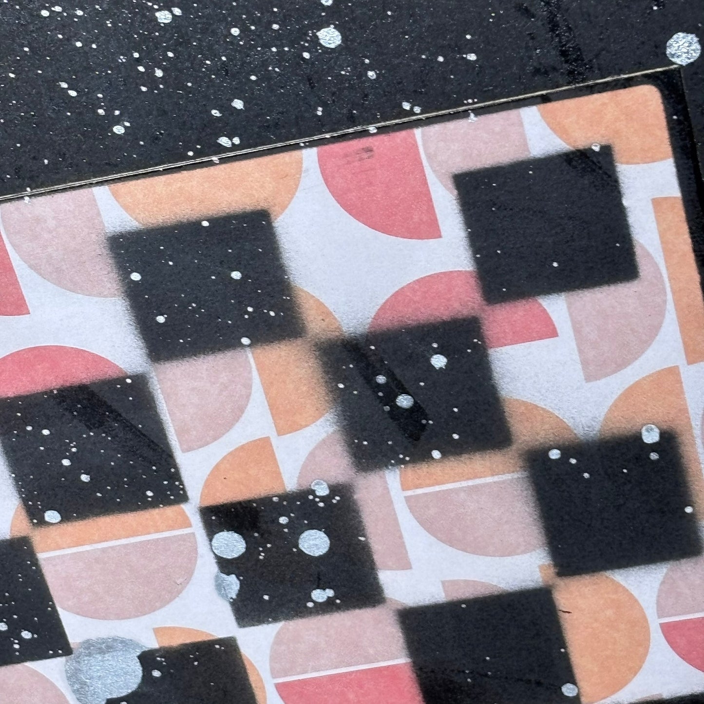 Peach Pattern - Large Scrapbook Chess Board